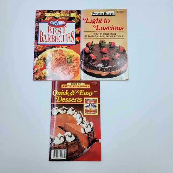Best Of Recipes Booklets Barbecues Light To Luscious Quick & Easy Desserts Cook - Picture 2 of 13